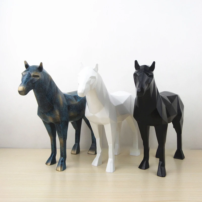 European Abstract White Horse Statue Horse Sculpture Resin Ornaments Modern Bookshelf Office Art Crafts Home Decoration Gift
European Abstract White Horse Statue Horse Sculpture Resin Ornaments Modern Bookshelf Office Art Crafts Home Decoration Gift