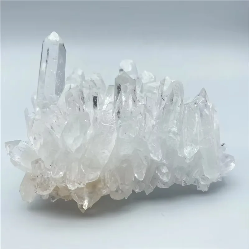 Высокое качество, грубые необработанные натуральные каменные кластеры, образец прозрачного кварцевого кристалла, небольшой кластер, ремесло для украшения
Высокое качество, грубые необработанные натуральные каменные кластеры, образец прозрачного кварцевого кристалла, небольшой кластер, ремесло для украшения