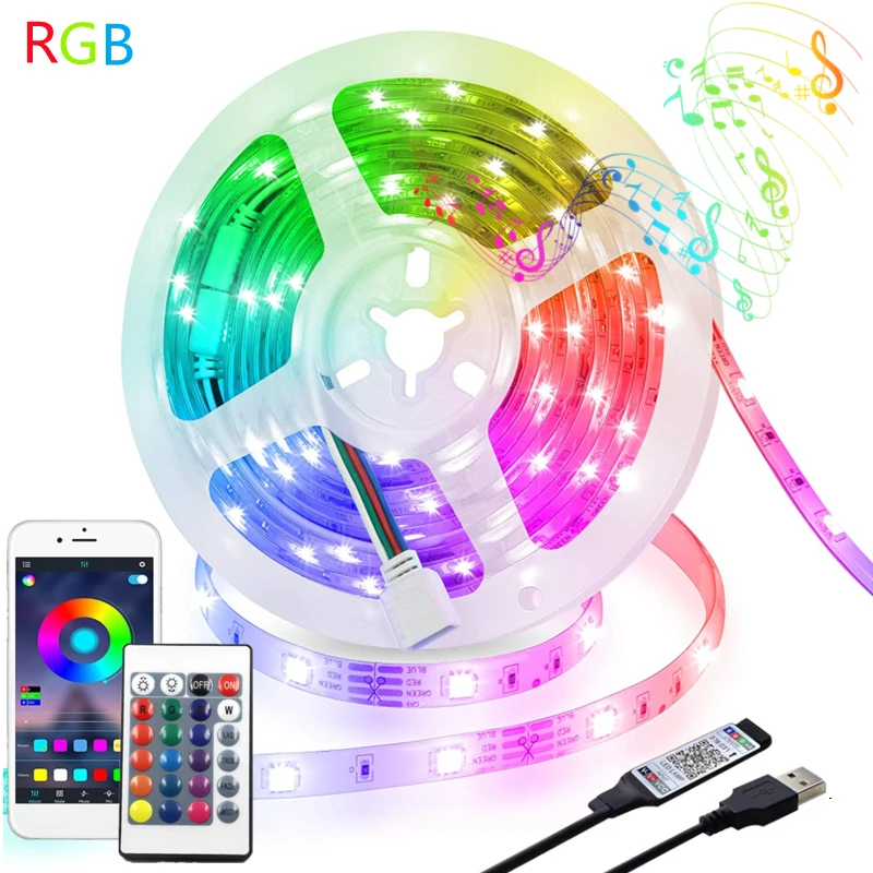 Led Strip Lights 5050 RGB Diode Waterproof Luminous String USB 5V Living Room Decoration Luces Fita Lamp Bedroom Home Lighting
Led Strip Lights 5050 RGB Diode Waterproof Luminous String USB 5V Living Room Decoration Luces Fita Lamp Bedroom Home Lighting