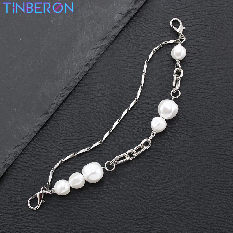 TINBERON Handbag Handle Strap DIY Purse Tote Bag Strap Pearl Metal Chain Short Wrist Strap Phone Case Decorative Pearl Bag Chain
TINBERON Handbag Handle Strap DIY Purse Tote Bag Strap Pearl Metal Chain Short Wrist Strap Phone Case Decorative Pearl Bag Chain
