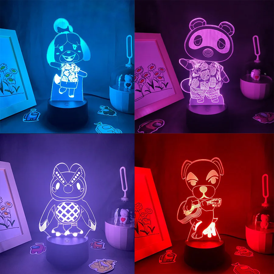 Animal Crossing Game Character Tom Nook 3D Led Lava Lamp Cool Gift for Kids K.K. Slider Bedroom Table Decor Isabelle Night Light
Animal Crossing Game Character Tom Nook 3D Led Lava Lamp Cool Gift for Kids K.K. Slider Bedroom Table Decor Isabelle Night Light