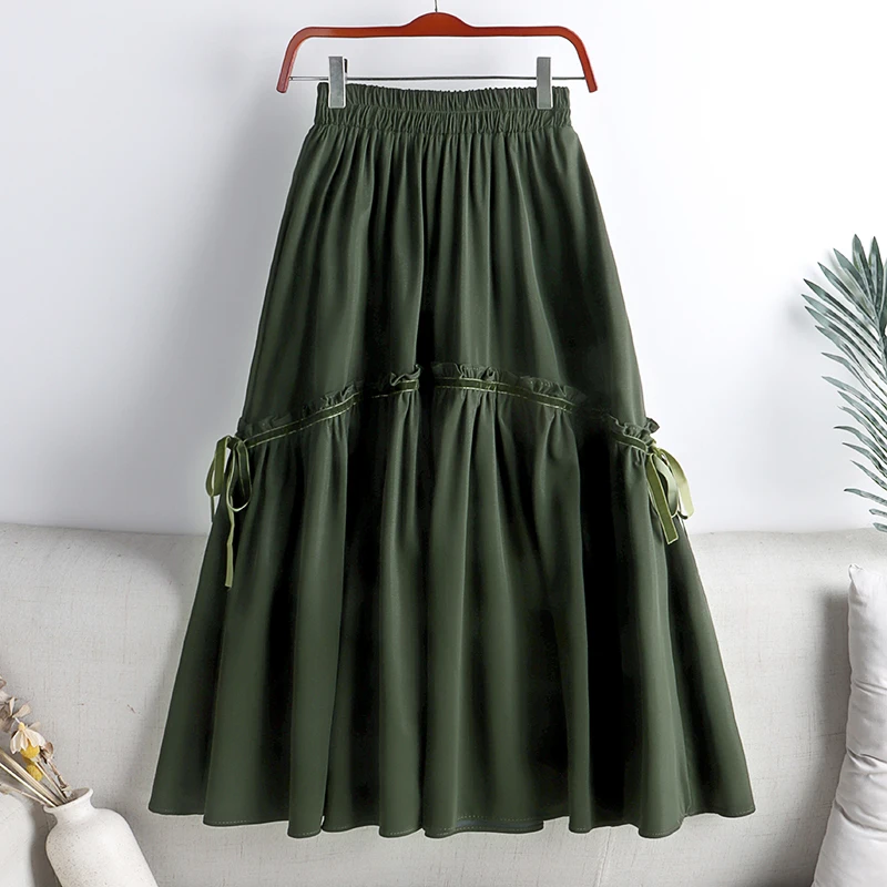 Chic Pu Skirts High Waist Elastic Jupe Fashion Mujer Faldas New Autumn&Winter Shirring Skirt Casual Women Clothes Dropshipping
Chic Pu Skirts High Waist Elastic Jupe Fashion Mujer Faldas New Autumn&Winter Shirring Skirt Casual Women Clothes Dropshipping