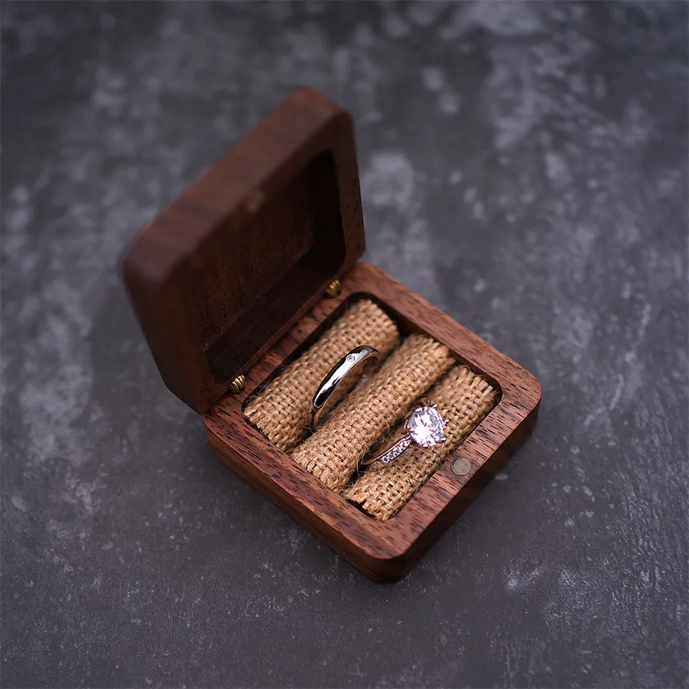Walnut Wood Ring Bearer Box Rustic Wedding Ring Box Square Gift Jewelry Box For Display Purpose Home Storage Holder Gift Unique
Walnut Wood Ring Bearer Box Rustic Wedding Ring Box Square Gift Jewelry Box For Display Purpose Home Storage Holder Gift Unique