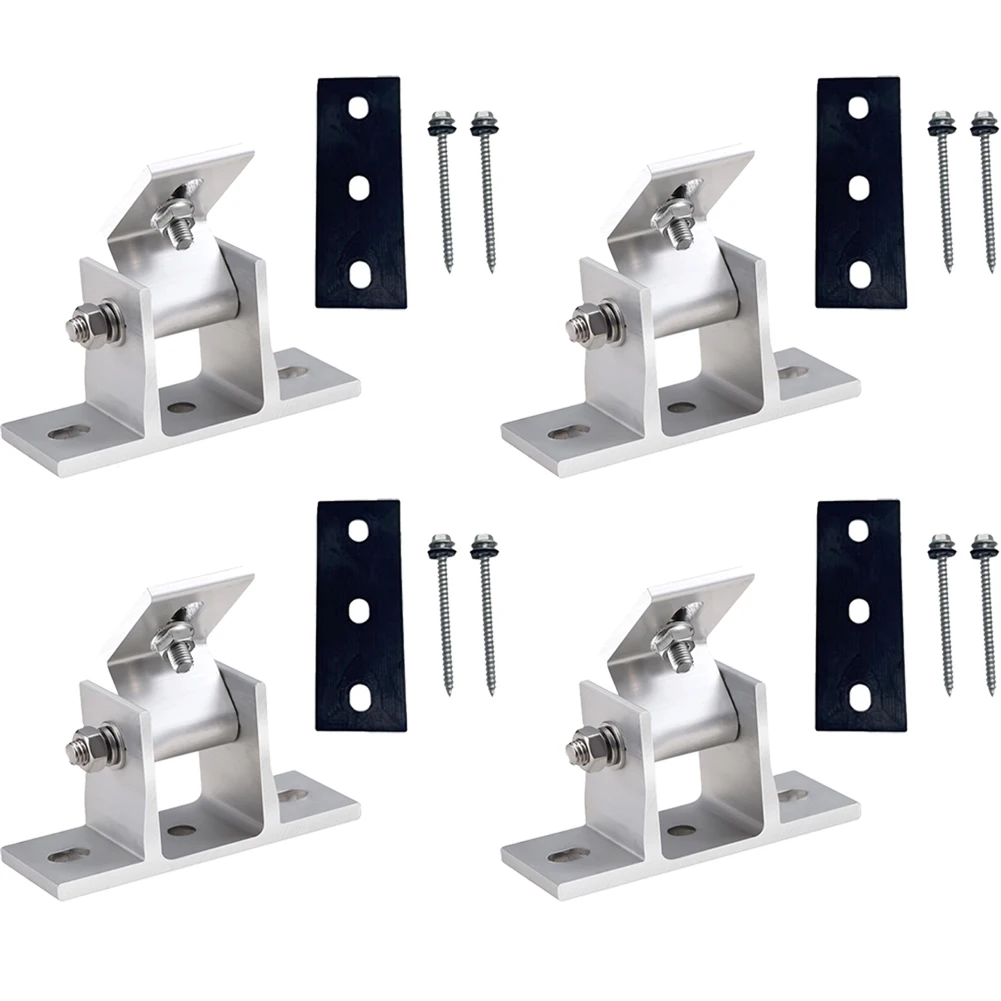Solar Panel Foot Mount Adjustable Aluminum Alloy Flexible For Roof Mount Photovoltaic Bracket Rubber Pads Silver
Solar Panel Foot Mount Adjustable Aluminum Alloy Flexible For Roof Mount Photovoltaic Bracket Rubber Pads Silver