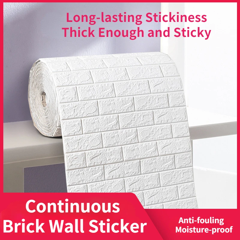 1m 3D Brick Wall Stickers DIY Decor Self-Adhesive Waterproof Wallpaper For Kids Room Bedroom Kitchen Home Wall Decor
1m 3D Brick Wall Stickers DIY Decor Self-Adhesive Waterproof Wallpaper For Kids Room Bedroom Kitchen Home Wall Decor