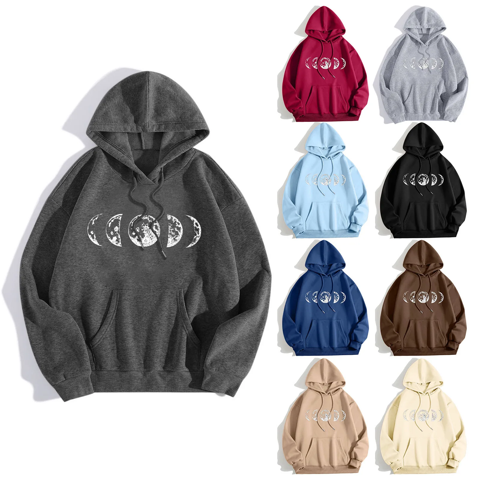 Women's Fitted Hoodie Ladies Printed Crewneck Hooded Casual Long Sleeve Fleece Sweatshirt over Hoodie Women 
Women's Fitted Hoodie Ladies Printed Crewneck Hooded Casual Long Sleeve Fleece Sweatshirt over Hoodie Women
