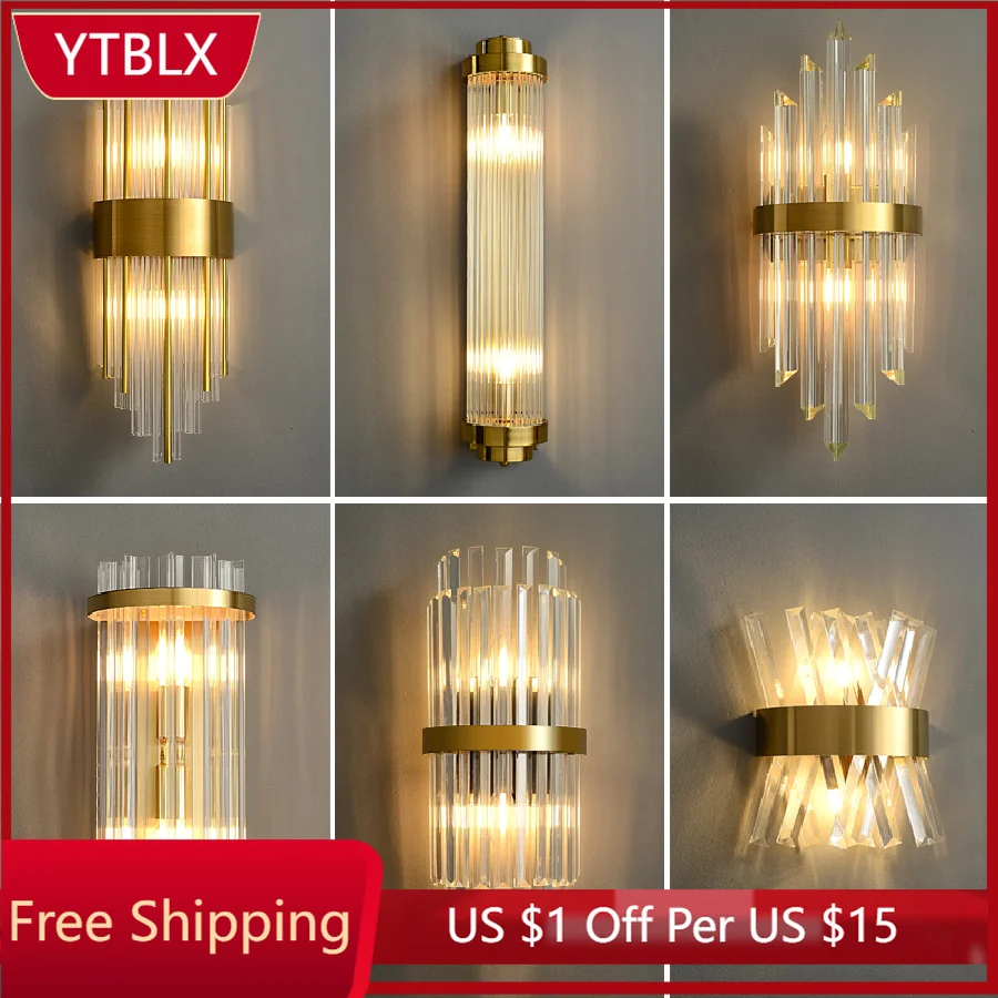 ModernLED Copper Crystal Wall Lamp Golden Decor Aisle LED Light Stair Sconce For Living Room Bedroom Corridor Porch Wall Lamp
ModernLED Copper Crystal Wall Lamp Golden Decor Aisle LED Light Stair Sconce For Living Room Bedroom Corridor Porch Wall Lamp