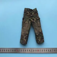 zqn1/6 Scale BBI Soldier Pants World War II US Jungle Vintage Camouflage Pants Model For 12 Action Figure