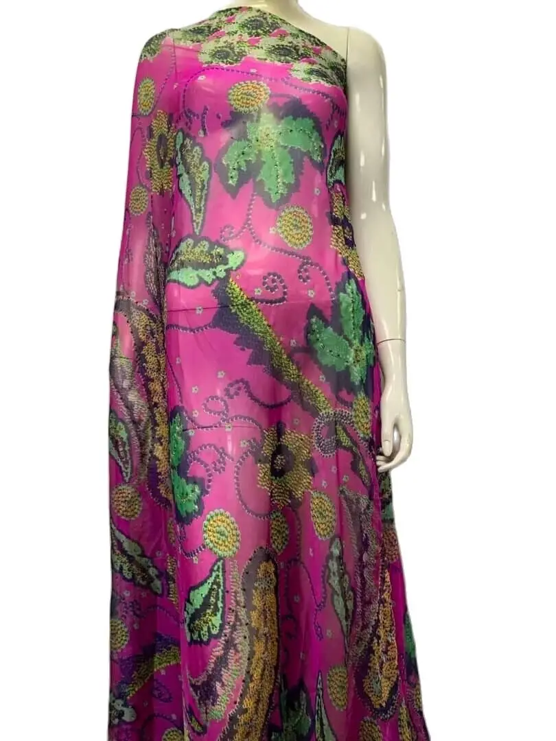100% Silk Chiffon Fabric Thin Printed Real Silk African Nigerian Women Dress Diy Sewing 5 Yards
100% Silk Chiffon Fabric Thin Printed Real Silk African Nigerian Women Dress Diy Sewing 5 Yards