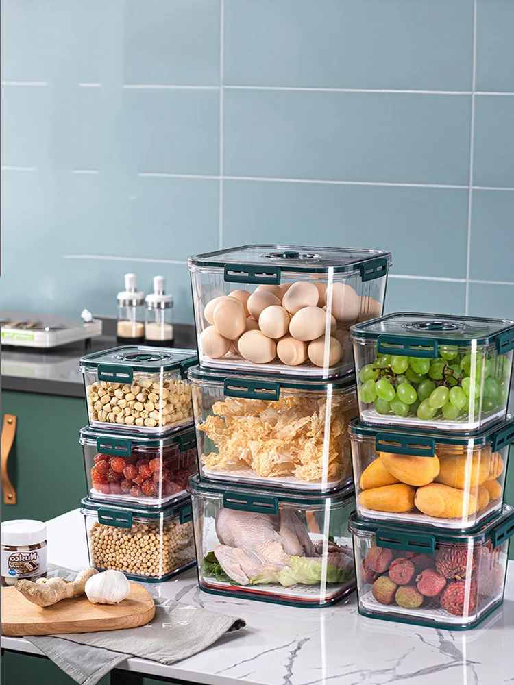 Refrigerator Storage Container Food Organzier Box Timing Control Cereal Vegetable Kitchen Grain Organzier Food Grade Storage Box
Refrigerator Storage Container Food Organzier Box Timing Control Cereal Vegetable Kitchen Grain Organzier Food Grade Storage Box
