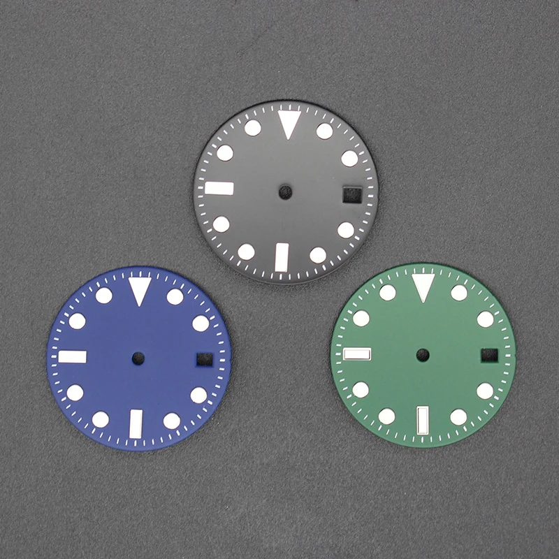 28.5mm Dial Fit Seiko NH35 Eta 2824 Movement Watch Parts C3 Luminous Single Lens Refitted Mod skx007 Submariner Daytona Cases
28.5mm Dial Fit Seiko NH35 Eta 2824 Movement Watch Parts C3 Luminous Single Lens Refitted Mod skx007 Submariner Daytona Cases