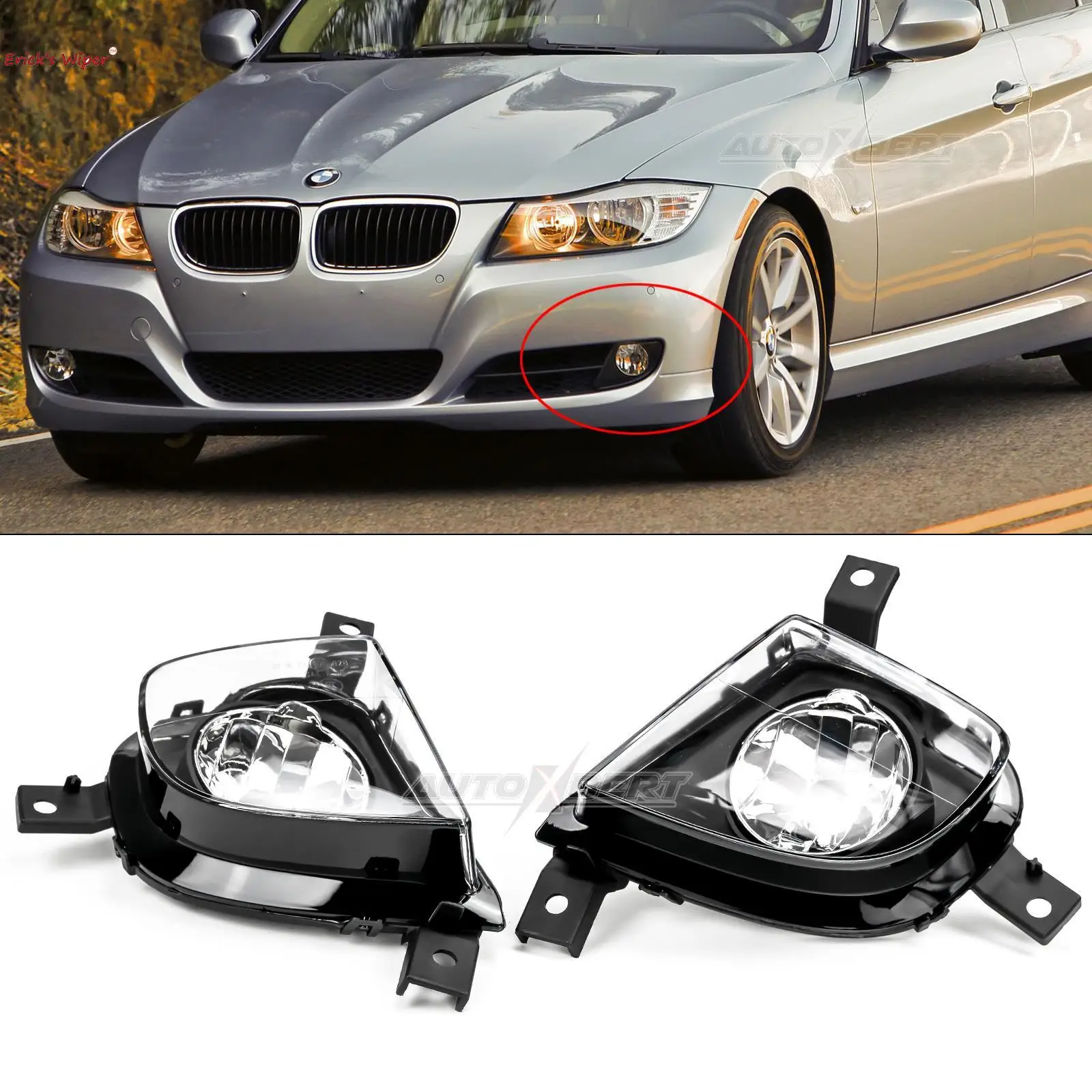 For BMW E90 E91 328i 335i 2009-2011 Front Bumper Fog Lights Replace Clear Lens Fog Lamps BM2592137 1N0 010 084-011 BM2593137
For BMW E90 E91 328i 335i 2009-2011 Front Bumper Fog Lights Replace Clear Lens Fog Lamps BM2592137 1N0 010 084-011 BM2593137