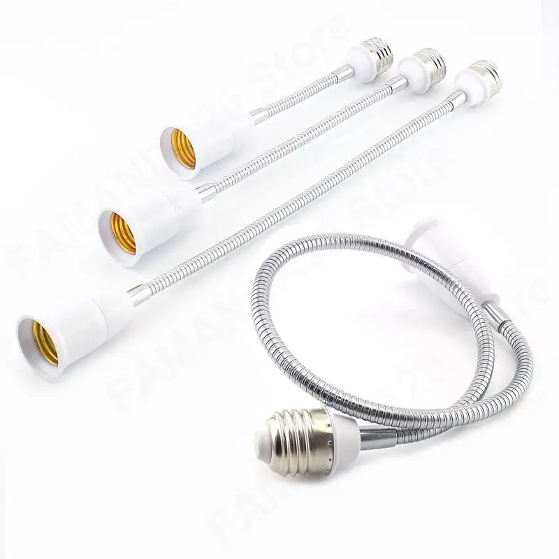 Flexible E27 to E27 LED Lamp Base Bulb Socket With 18CM 28CM 38CM 48CM 58CM Extension Light Holder Converters M20
Flexible E27 to E27 LED Lamp Base Bulb Socket With 18CM 28CM 38CM 48CM 58CM Extension Light Holder Converters M20