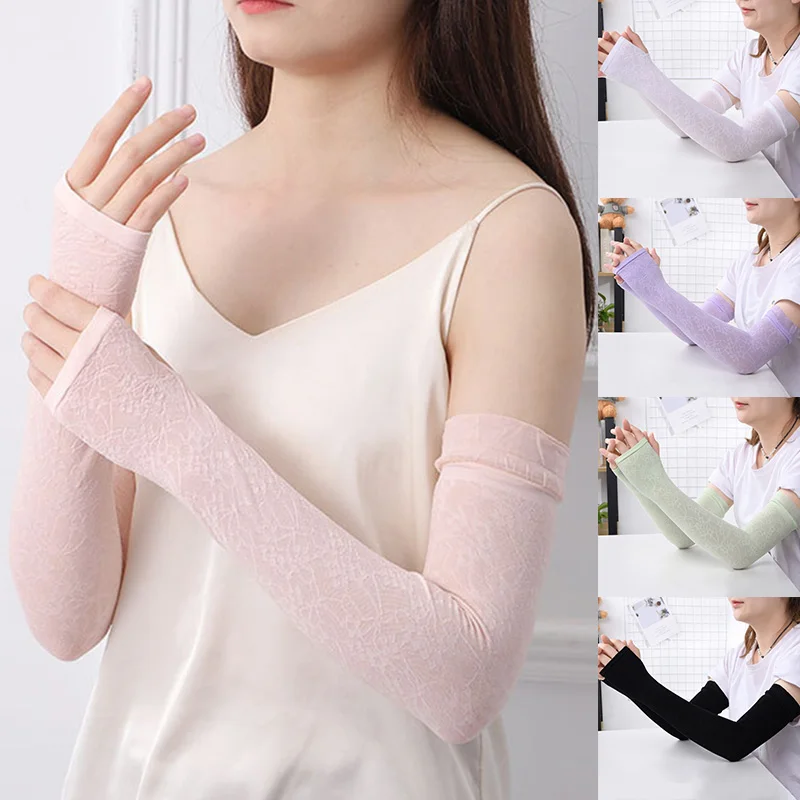 Summer Mesh Lace Sun Protection Gloves for Women Long-sleeved UV Thin Bike Breathable Cycling Gloves Driving Arm Warmers Sleeves
Summer Mesh Lace Sun Protection Gloves for Women Long-sleeved UV Thin Bike Breathable Cycling Gloves Driving Arm Warmers Sleeves
