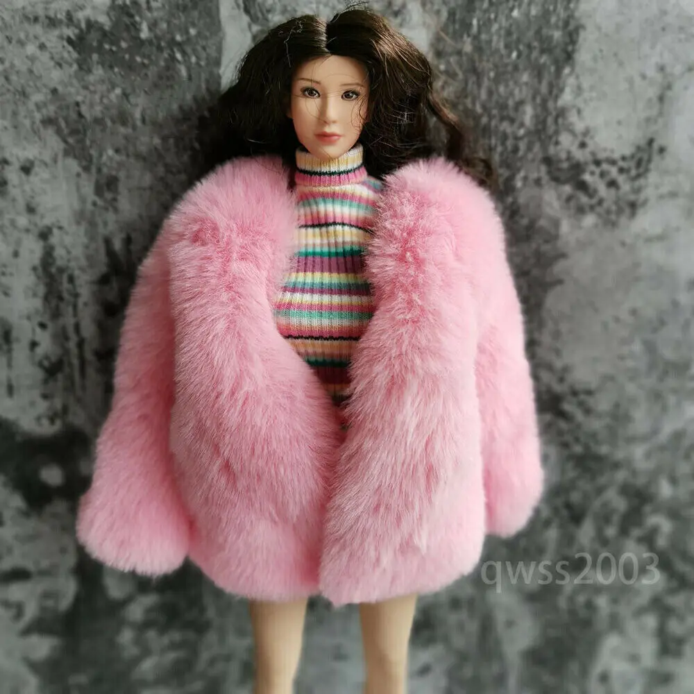 Фигурка розового мехового пальто масштаба 1:6, модель кардигана для женских игрушек PH 12 дюймов
Фигурка розового мехового пальто масштаба 1:6, модель кардигана для женских игрушек PH 12 дюймов