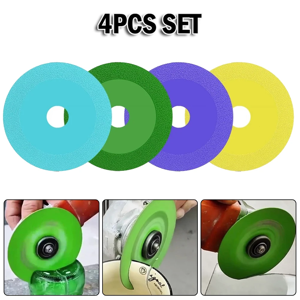 4pcs Glass Cutting Discs Marble Saw Blade Ceramic Tile Polishing Grinding Disco De Corte De Vidro For 100 Type Angle Grinder
4pcs Glass Cutting Discs Marble Saw Blade Ceramic Tile Polishing Grinding Disco De Corte De Vidro For 100 Type Angle Grinder