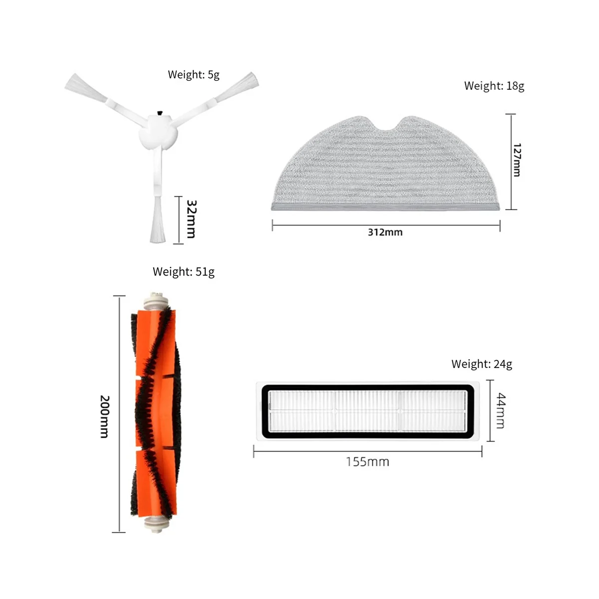 For D9 L10 PRO Robot Main Brush Mop Cloth Side Brush HEPA Filter Accessories Vacuum Cleaner Accessories
For D9 L10 PRO Robot Main Brush Mop Cloth Side Brush HEPA Filter Accessories Vacuum Cleaner Accessories