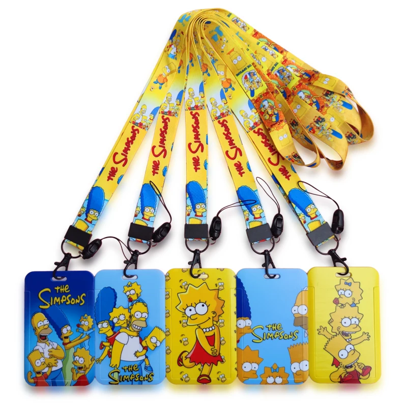 The Simpsons ID Badge Holder Lanyard Bus Pass Cover Key Chain Slip Credit Card Holders Neck Strap Girls Door Card Case Keychain
The Simpsons ID Badge Holder Lanyard Bus Pass Cover Key Chain Slip Credit Card Holders Neck Strap Girls Door Card Case Keychain