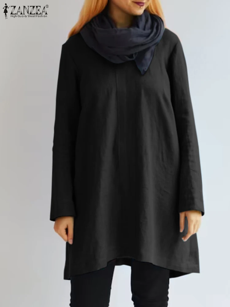 ZANZEA Autumn 2022 Wrinkle Design Blusas Femme Casual Loose Round Neck Vintage A-line Long Blouses Long Sleeve Women Tunics Tops
ZANZEA Autumn 2022 Wrinkle Design Blusas Femme Casual Loose Round Neck Vintage A-line Long Blouses Long Sleeve Women Tunics Tops