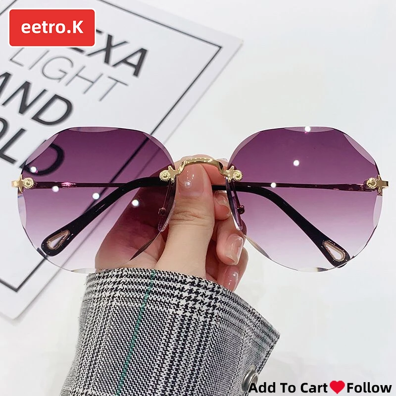 Sunglasses Women Popular Sunglasse Rimless Hexagon Sun Galsses Ladies Round Eyeglasses Pure Dark Lenses Quick Delivery Organizer
Sunglasses Women Popular Sunglasse Rimless Hexagon Sun Galsses Ladies Round Eyeglasses Pure Dark Lenses Quick Delivery Organizer