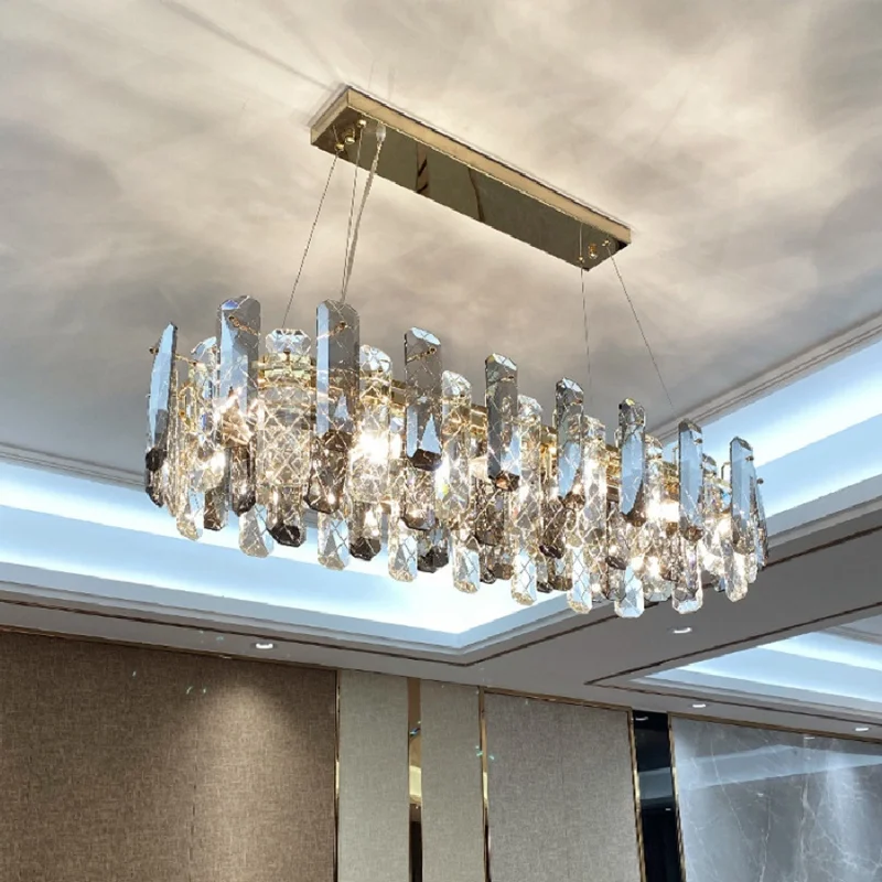 2023 Modern crystal chandelier living room light contracted atmosphere dining room lights luxurious geometric crystal decorative
2023 Modern crystal chandelier living room light contracted atmosphere dining room lights luxurious geometric crystal decorative