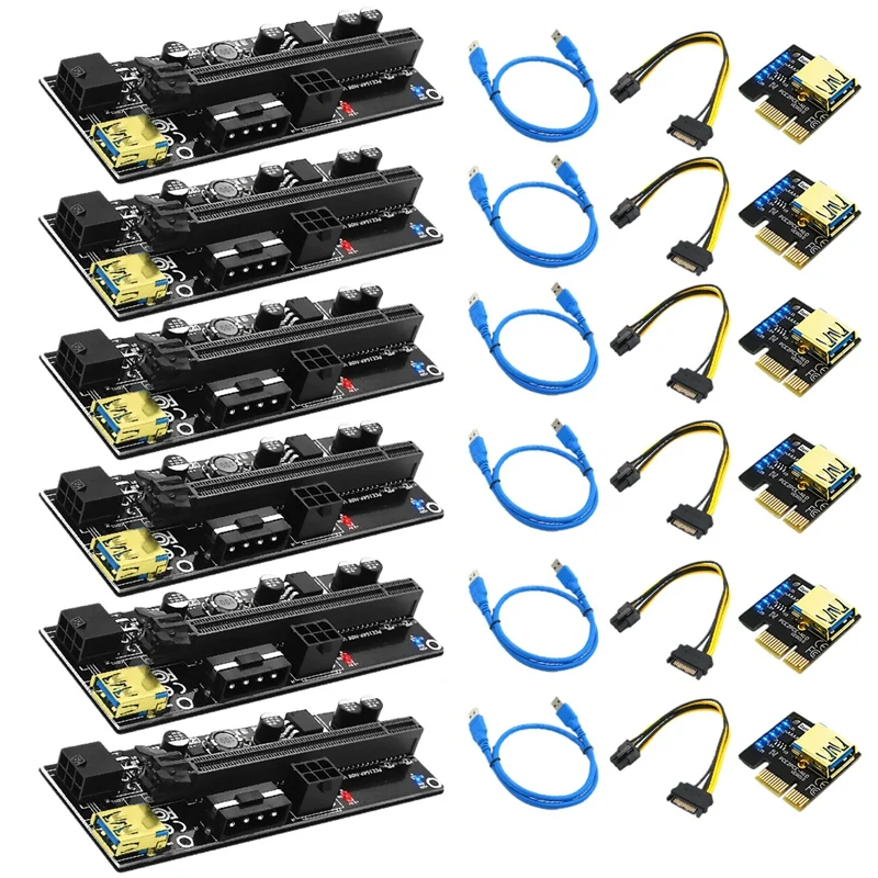 New Version 009S Plus PCI-E 1X to 16X USB3.0 60cm SATA3.0 Graphics Riser Card with Blue Flash LED for BTC Miner
New Version 009S Plus PCI-E 1X to 16X USB3.0 60cm SATA3.0 Graphics Riser Card with Blue Flash LED for BTC Miner