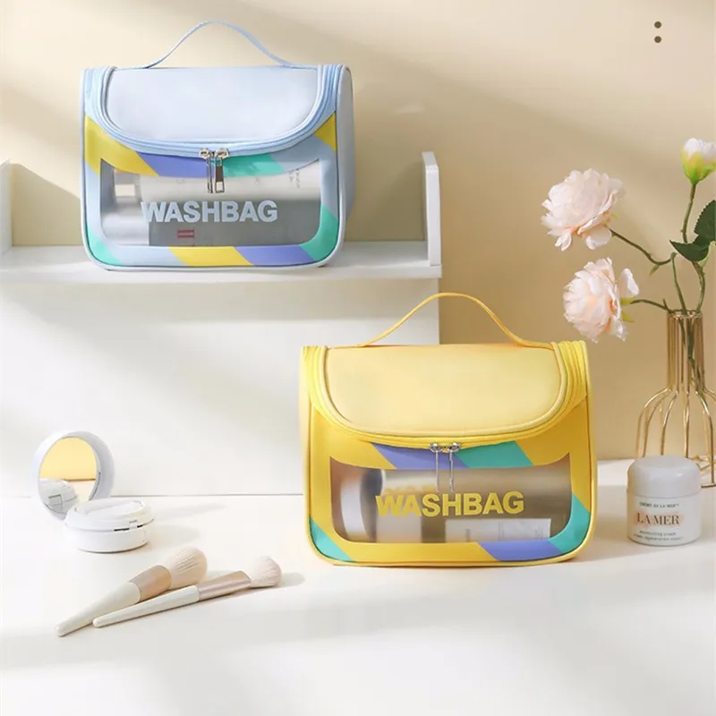 New Arrival PVC Cosmetic Bag Transparent Zipper Makeup Bags Organizer Travel Bath Wash Make Up Case Toiletry Bags for Girls
New Arrival PVC Cosmetic Bag Transparent Zipper Makeup Bags Organizer Travel Bath Wash Make Up Case Toiletry Bags for Girls