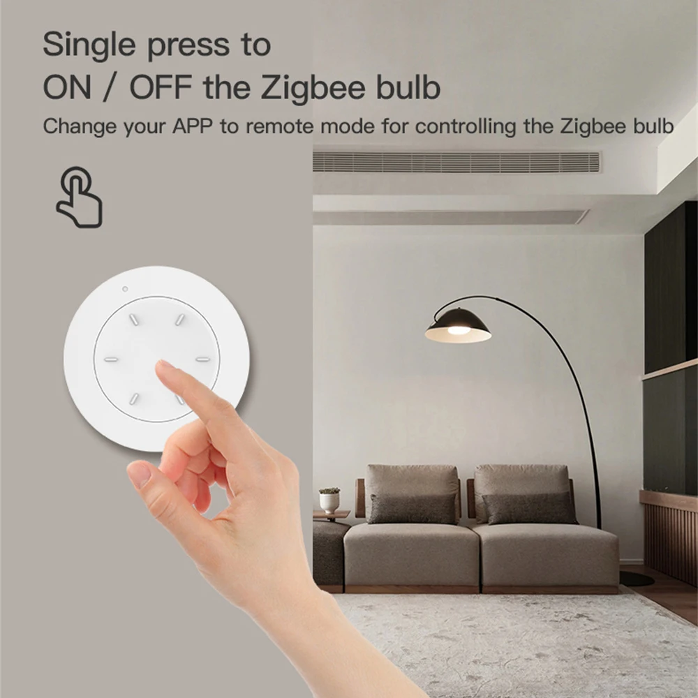 Tuya ZigBee Smart Knob Button Scene Switch Wireless Random Sticker Smart Home Dimming Scene Switch Button Controller
Tuya ZigBee Smart Knob Button Scene Switch Wireless Random Sticker Smart Home Dimming Scene Switch Button Controller
