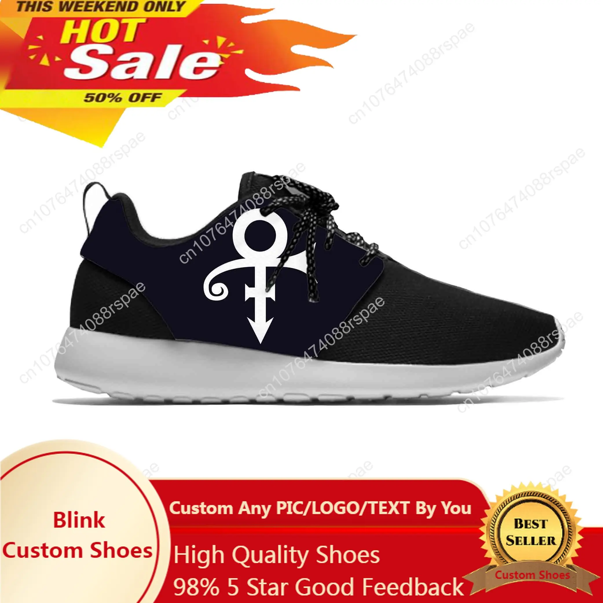 

Hot Cool Summer Singer Prince Symbol Rogers Nelson Purple Rain Sport Running Shoes Casual Men Women Sneakers Mesh Sports Shoes