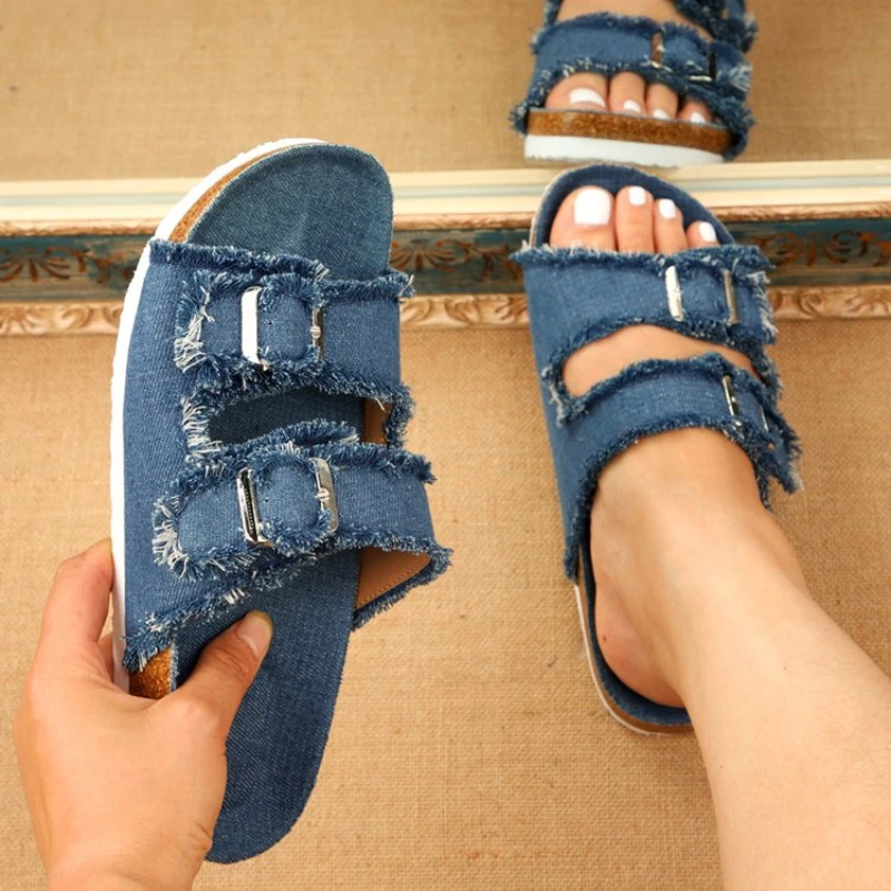 New Shoes Women Comfortable Sandals Ladies Slip-on Wedge Sandals Sports Beach Walk Shoes Summer Fashion Denim Casual Sandalias
New Shoes Women Comfortable Sandals Ladies Slip-on Wedge Sandals Sports Beach Walk Shoes Summer Fashion Denim Casual Sandalias