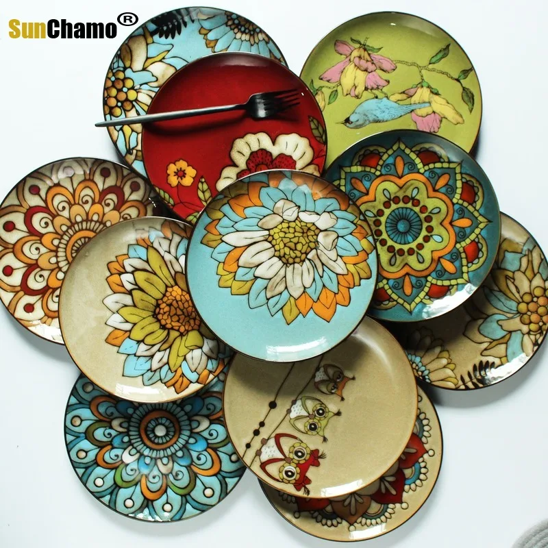 Ceramic Dishes for Food Hand-painted Flowers Animal Home Decor Background Decoration Display Wall Plate Decorative Bowl
Ceramic Dishes for Food Hand-painted Flowers Animal Home Decor Background Decoration Display Wall Plate Decorative Bowl