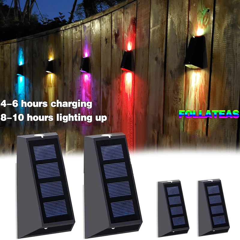 Solar Wall Lights Outdoor Fence Lights LED Waterproof Solar Stair Lights Up and Down 7 Color Changing Exterior Patio Lights
Solar Wall Lights Outdoor Fence Lights LED Waterproof Solar Stair Lights Up and Down 7 Color Changing Exterior Patio Lights