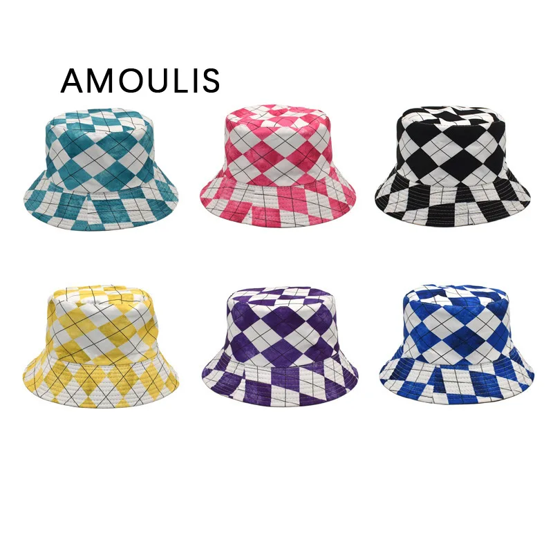 AMOULIS Plaid Bucket Hats for Women and Men Checkerboard Sun Hat Double-sided Casual Girls Fisherman Hat Summer Beach Cap Unisex
AMOULIS Plaid Bucket Hats for Women and Men Checkerboard Sun Hat Double-sided Casual Girls Fisherman Hat Summer Beach Cap Unisex