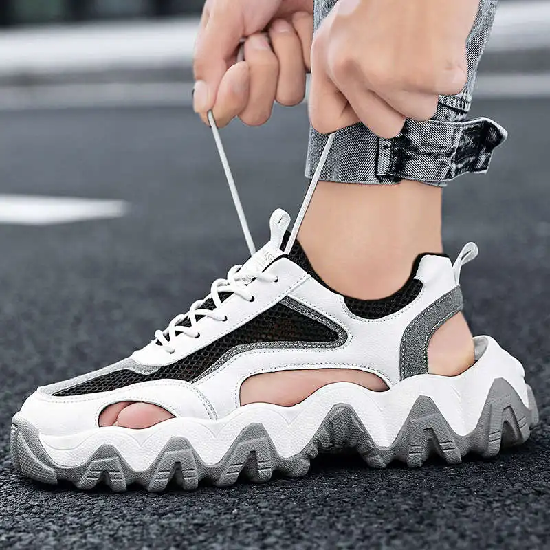 Panske Beach Shoes White Trainers Casual Size 45 Man Sandal White Lace Men's Slippers Baskette Tennis Casual Leatherette Korean
Panske Beach Shoes White Trainers Casual Size 45 Man Sandal White Lace Men's Slippers Baskette Tennis Casual Leatherette Korean