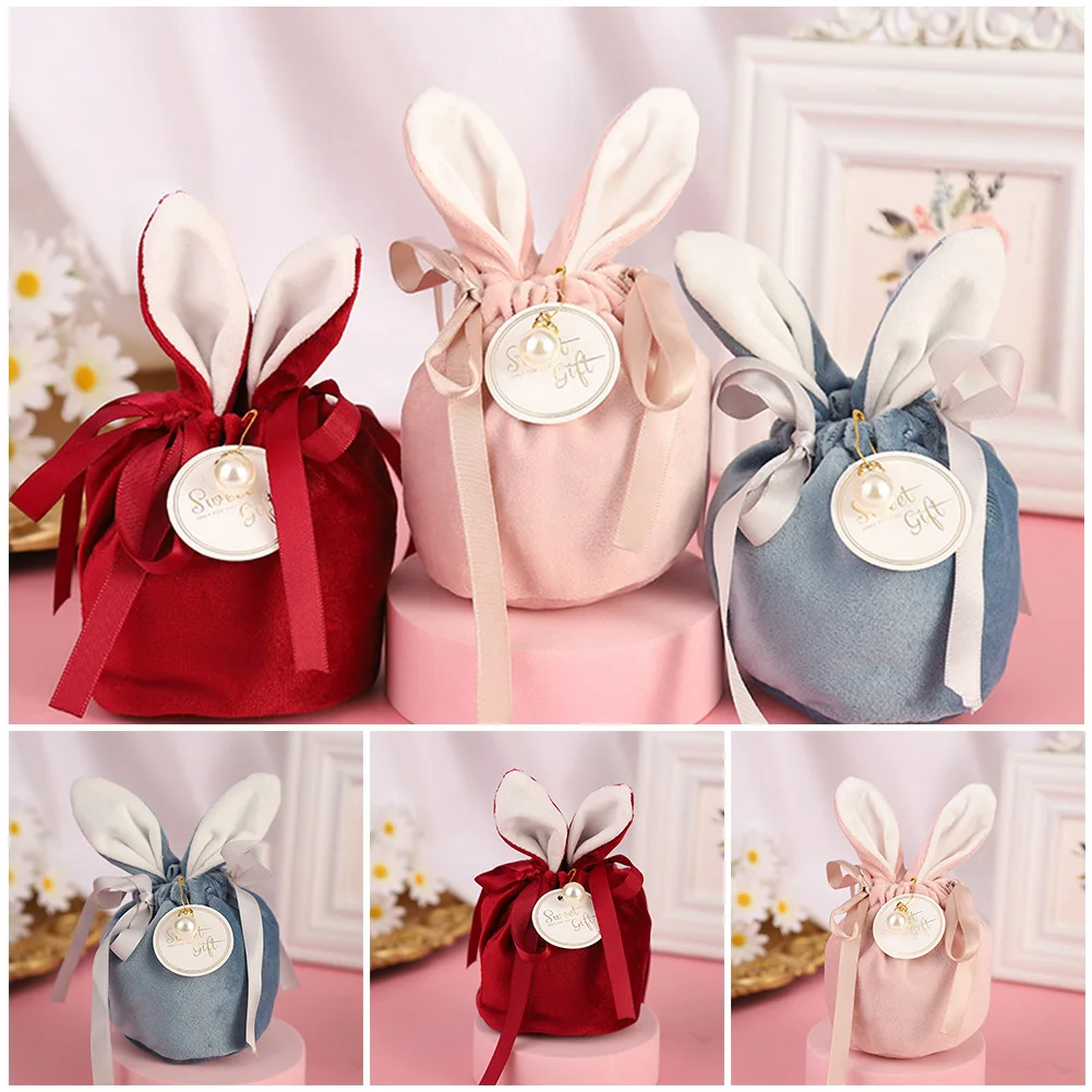 10pcs Easter Cute Bunny Gift Packing Bags Velvet Valentine's Rabbit Chocolate Candy Bag Wedding Birthday Party Jewelry Organizer
10pcs Easter Cute Bunny Gift Packing Bags Velvet Valentine's Rabbit Chocolate Candy Bag Wedding Birthday Party Jewelry Organizer