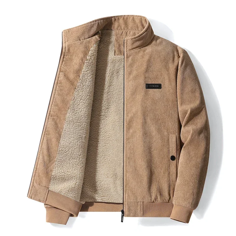 Fleece Jacket Men Winter Thick Corduroy Jackets Coats Solid Color Zipper Stand Collar Windbreaker Fashion Casual Parkas Outwear
Fleece Jacket Men Winter Thick Corduroy Jackets Coats Solid Color Zipper Stand Collar Windbreaker Fashion Casual Parkas Outwear