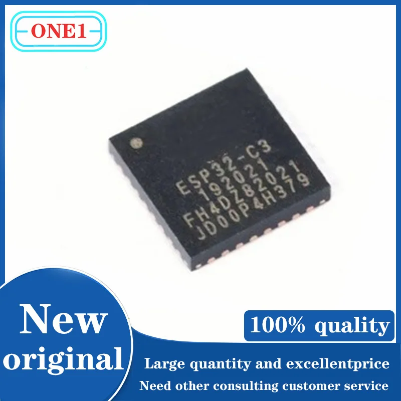 10PCS/lot Chip New original ESP32-C3FH4 ESP32-C3 32-VFQFN SMD IC ESP32-C3FH4, SINGLE-CORE
10PCS/lot Chip New original ESP32-C3FH4 ESP32-C3 32-VFQFN SMD IC ESP32-C3FH4, SINGLE-CORE