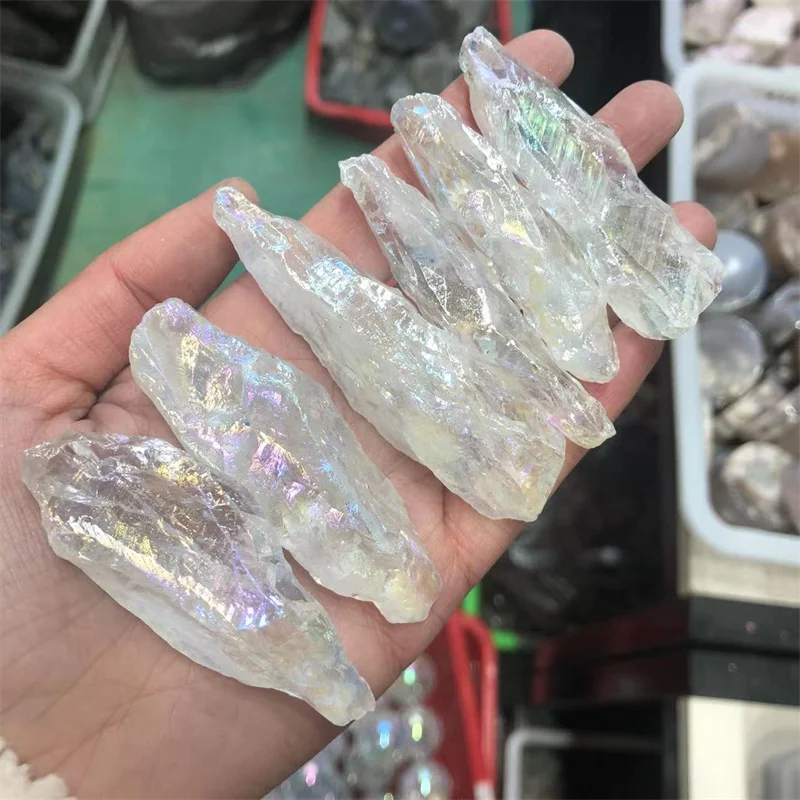 

Quartz Crystal Aura White Raw Cluster Specimen Natural Stones Rough Gemstones Dog Tooth Healing Reiki Home Decoration
