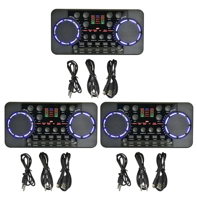 Звуковая карта 3X V300 PRO, 10 звуковых эффектов, Bluetooth, шумоподавление, аудио-миксеры, гарнитура, микрофон, голосовое управление для телефона, ПК
Звуковая карта 3X V300 PRO, 10 звуковых эффектов, Bluetooth, шумоподавление, аудио-миксеры, гарнитура, микрофон, голосовое управление для телефона, ПК