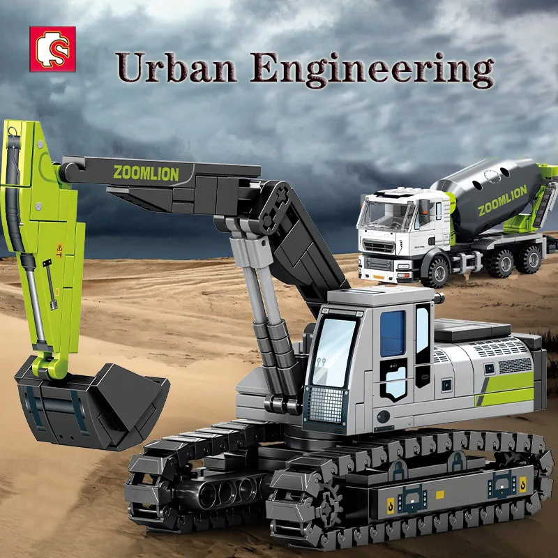 BLOCK City Engineering Construction Building Blocks Simulation Excavator Bulldozer Crane Dump Truck Bricks DIY Child Toys Gifts
BLOCK City Engineering Construction Building Blocks Simulation Excavator Bulldozer Crane Dump Truck Bricks DIY Child Toys Gifts