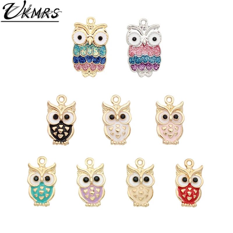 UKMRS Pendants Vintage Enamel DIY Wholesale Jewelry in Bulk Style Gold Powder Owl Charms Bracelet Necklace Earrings Accessories
UKMRS Pendants Vintage Enamel DIY Wholesale Jewelry in Bulk Style Gold Powder Owl Charms Bracelet Necklace Earrings Accessories