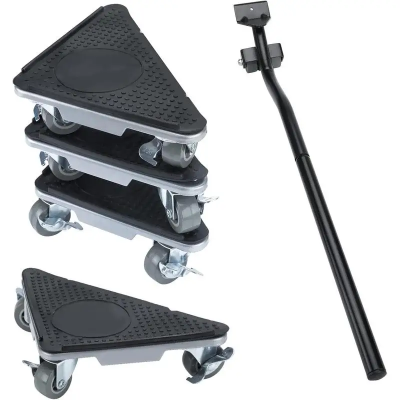 Furniture Mover Dolly Furniture Sliders With Crowbars Carbon Steel Furniture Lifter With 3 360 Rotatable Rubber Universal Wheels
Furniture Mover Dolly Furniture Sliders With Crowbars Carbon Steel Furniture Lifter With 3 360 Rotatable Rubber Universal Wheels