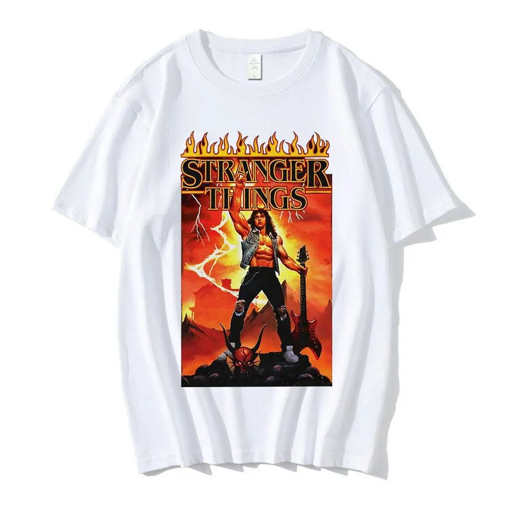 Stranger Things 4 Eddie Munson Graphic T-shirts Summer Men Women Casual T Shirt Harajuku Cotton Tee Shirt Oversize Streetwear
Stranger Things 4 Eddie Munson Graphic T-shirts Summer Men Women Casual T Shirt Harajuku Cotton Tee Shirt Oversize Streetwear