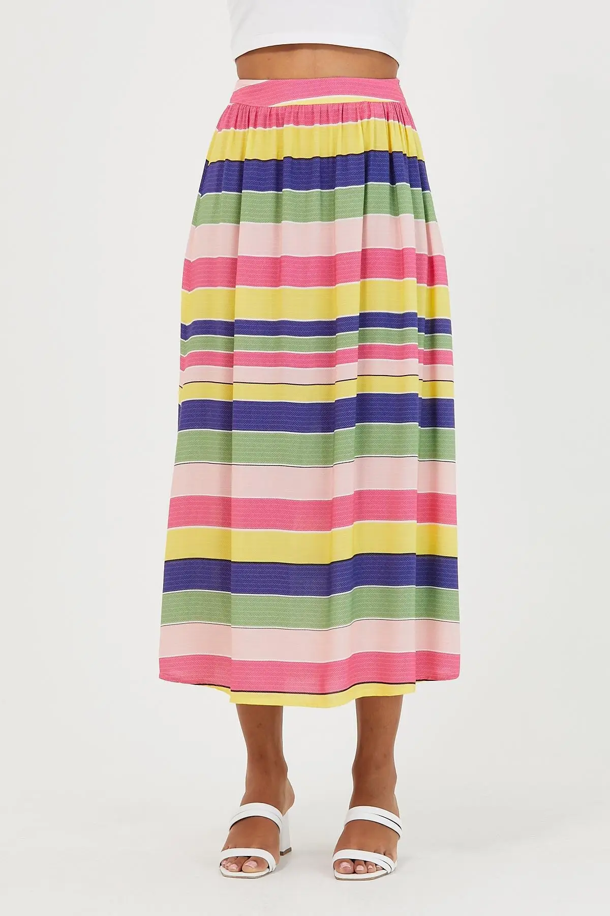 Women's Skirt Striped Skirt Yellow Summer Cute Style Empire Slim Folds Above Knee Sexy Mini Skirts
Women's Skirt Striped Skirt Yellow Summer Cute Style Empire Slim Folds Above Knee Sexy Mini Skirts