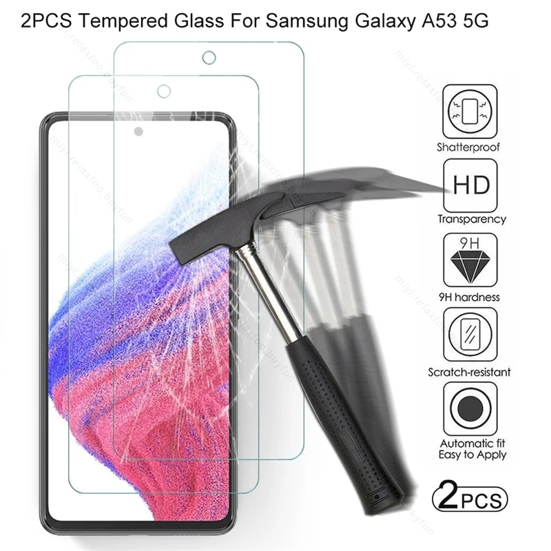 2PCS Full Cover Protective Glass For Samsung Galaxy A53 5G A 53 2022 SM-A536 6.5" HD Explosion-proof Screen Protector Guard Film 
2PCS Full Cover Protective Glass For Samsung Galaxy A53 5G A 53 2022 SM-A536 6.5" HD Explosion-proof Screen Protector Guard Film