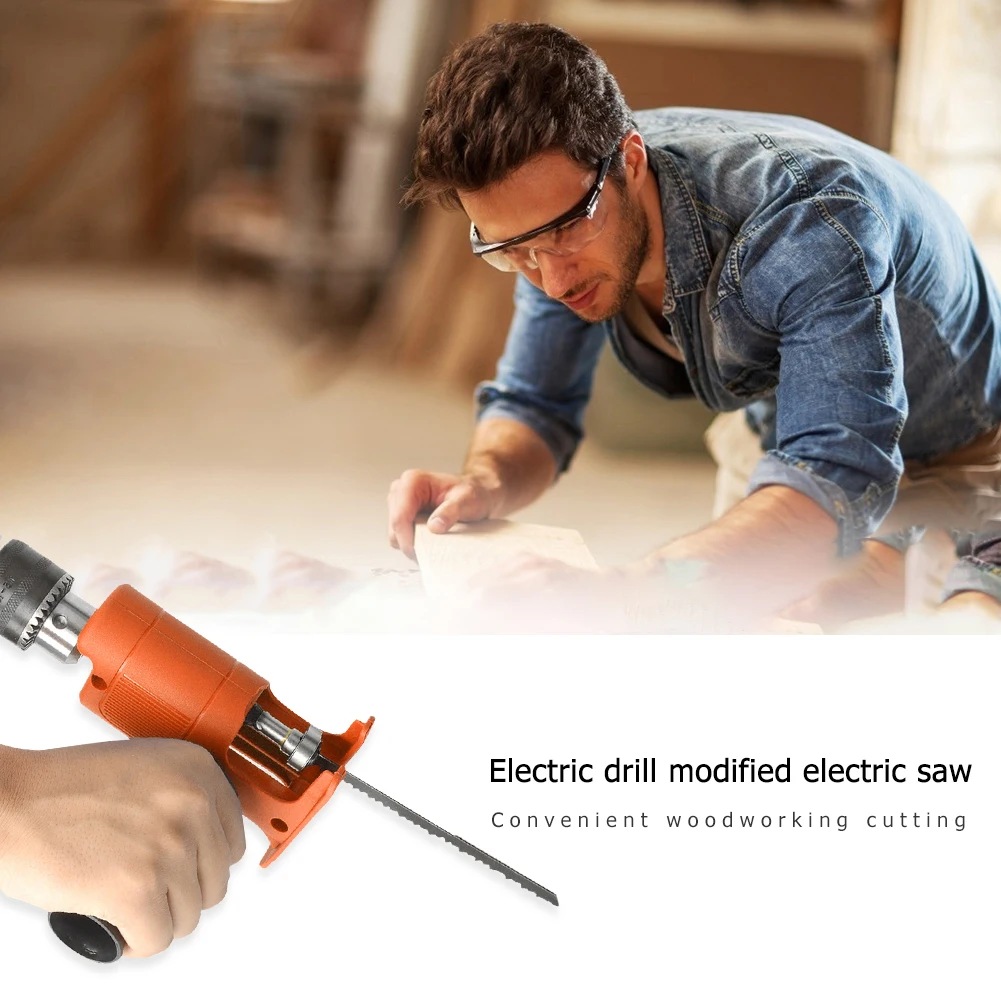 Household Electric Drill Modified Electric Reciprocating Jig Saw Adapter for Wood Steel Pipe Plastic Power Drill Woodworking Too
Household Electric Drill Modified Electric Reciprocating Jig Saw Adapter for Wood Steel Pipe Plastic Power Drill Woodworking Too