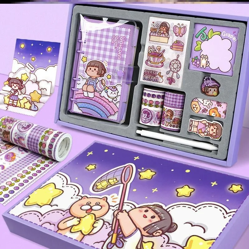 Милый маленький картофель Kawaii Девушка мультфильм спираль свободный листовой журнал набор A6 ноутбук + наклейка + гелевая ручка + блокнот + вас...
Милый маленький картофель Kawaii Девушка мультфильм спираль свободный листовой журнал набор A6 ноутбук + наклейка + гелевая ручка + блокнот + вас...