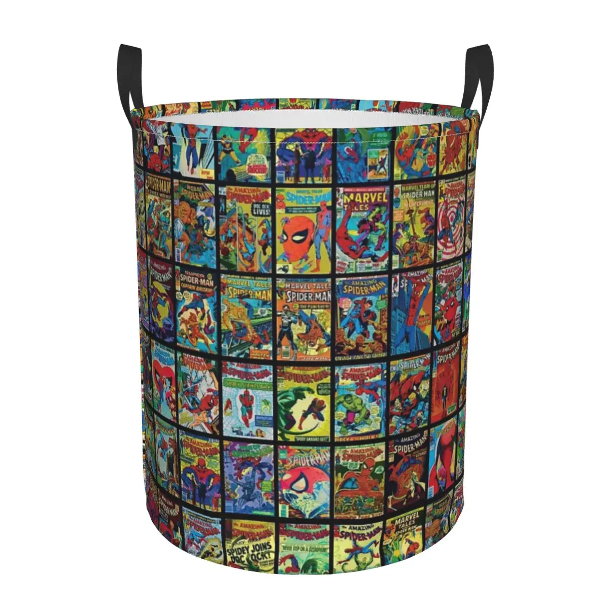 Superhero Comic Book Collection Pattern Dirty Laundry Baskets Foldable Large Waterproof Clothes Toys Sundries Storage Basket
Superhero Comic Book Collection Pattern Dirty Laundry Baskets Foldable Large Waterproof Clothes Toys Sundries Storage Basket