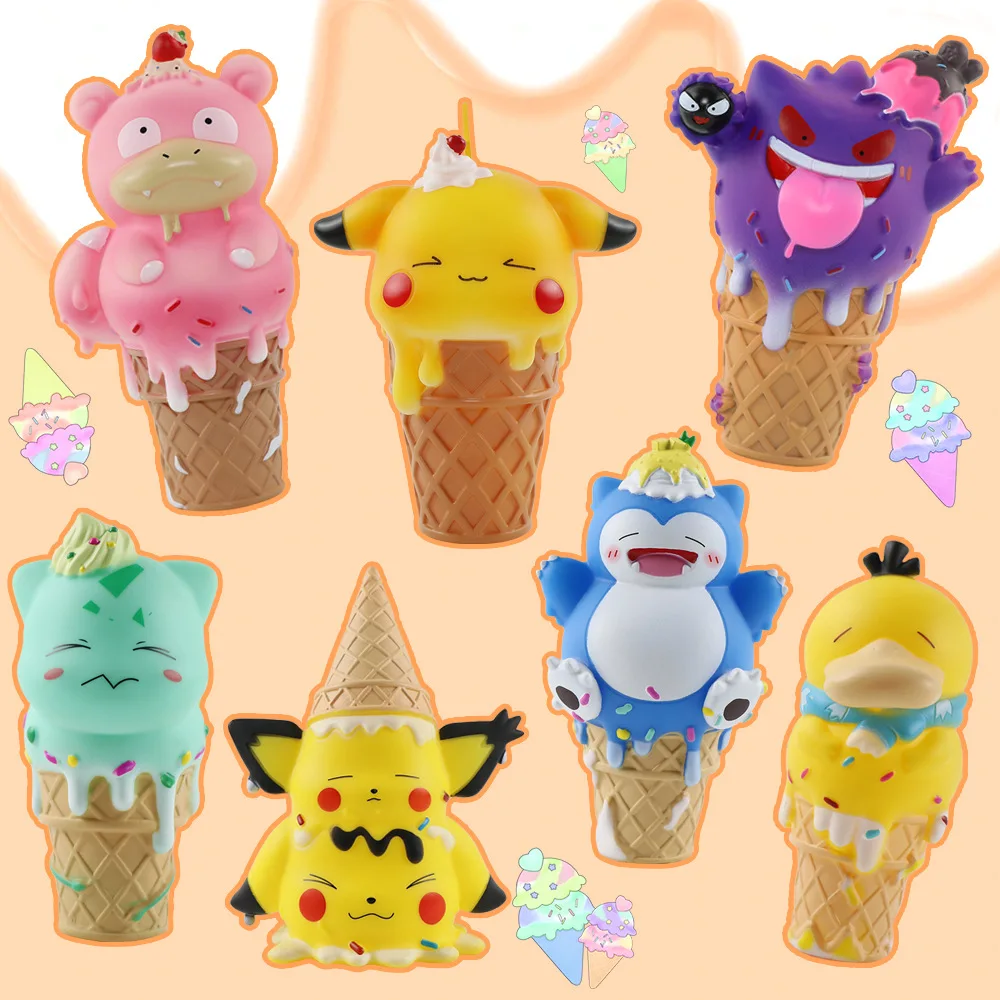 New Pokemon Cartoon Pikachu Charmander Bulbasaur Gengar Model Dolls Ice Cream Anime Action Figure Toys Children Christmas Gifts
New Pokemon Cartoon Pikachu Charmander Bulbasaur Gengar Model Dolls Ice Cream Anime Action Figure Toys Children Christmas Gifts