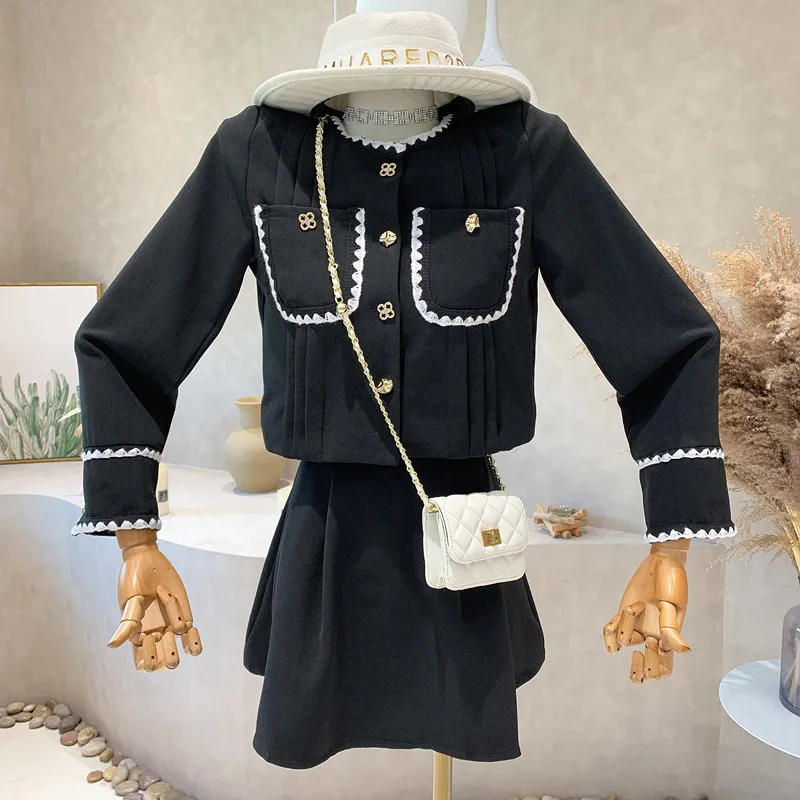 New Women's Clothing 2022 Autumn Long sleeve pleated short top + high waist skirt two-piece set
New Women's Clothing 2022 Autumn Long sleeve pleated short top + high waist skirt two-piece set